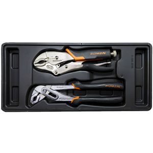 FIXMAN Tray 2 Piece Plier Set Groove Joint Pliers 10' And Lock Grip Pl